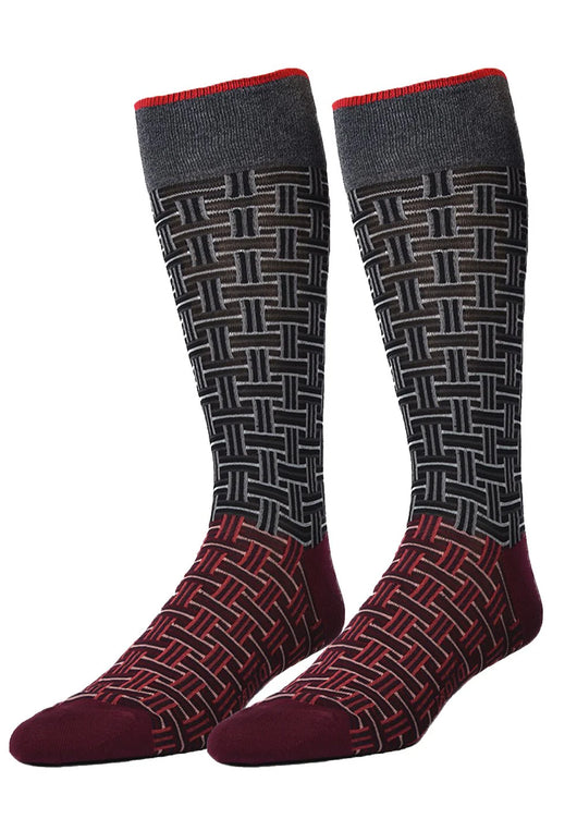 Split Color Weave Socks
