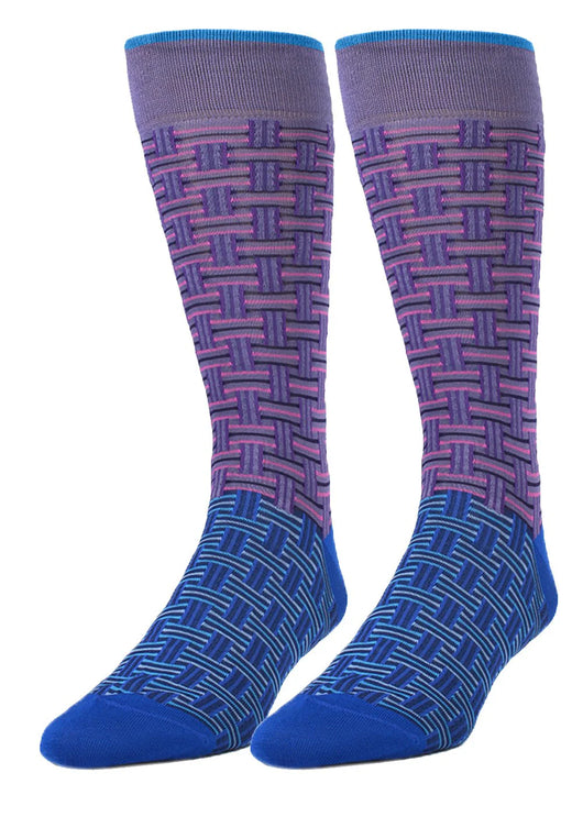 Men's Split Color Weave Socks
