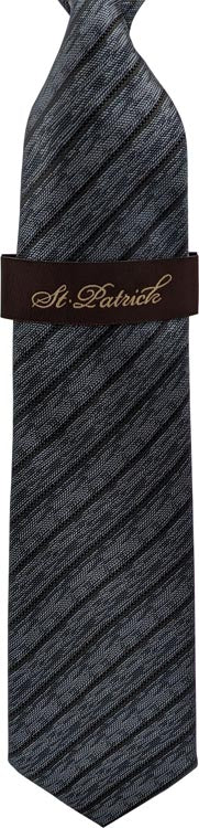Grey/Silver Microfiber Woven Tie with Hanky