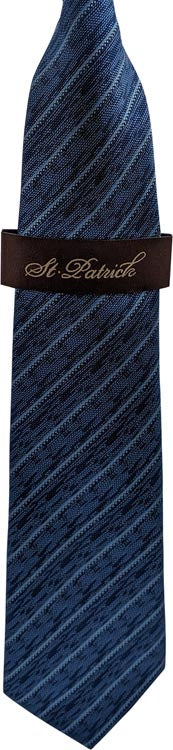 Navy Blue Microfiber Woven Tie with Hanky
