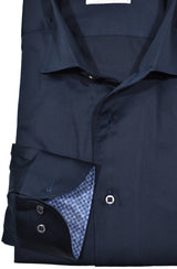 Classic Solid Cotton Navy Long Sleeves