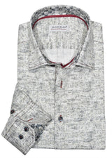 Long Sleeve Fine Dot Plaid