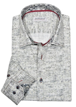 Long Sleeve Fine Dot Plaid