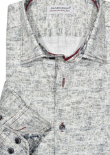 Long Sleeve Fine Dot Plaid