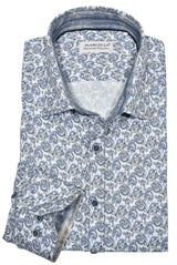 Long Sleeve Way Stretch Slated Paisley