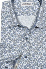 Long Sleeve Way Stretch Slated Paisley