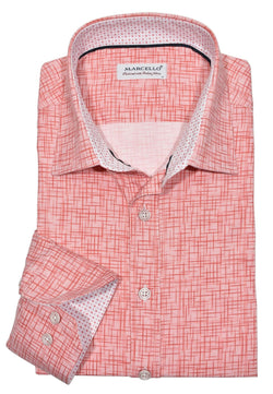 Long Sleeve Way Stretch Cracked Red