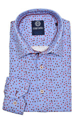 Long Sleeve Way Stretch Gingham Rose