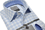 Long Sleeve Premium Sky Plaid