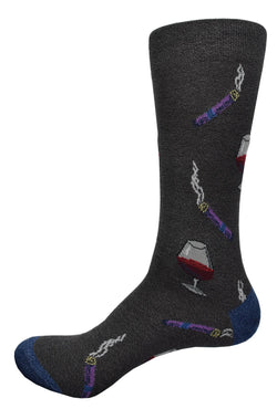Cigar and Wine Socks