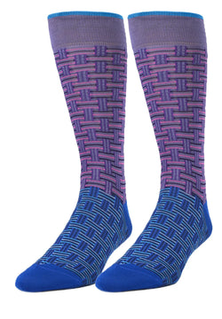 Men's Split Color Weave Socks