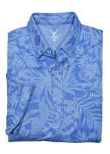 Short Sleeve Polynosic Floral Jacquard